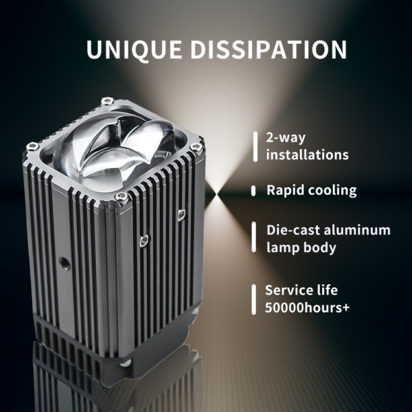 XVL M5 Motorcycle Headlight – 70W with dual-color - Image 3