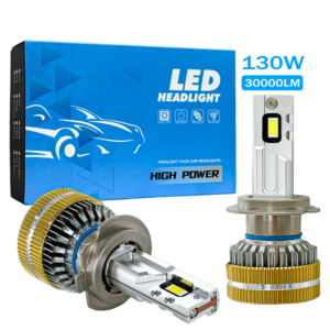 130W LED Car Headlight Bulbs for Bright Night Driving and Wholesale Supply